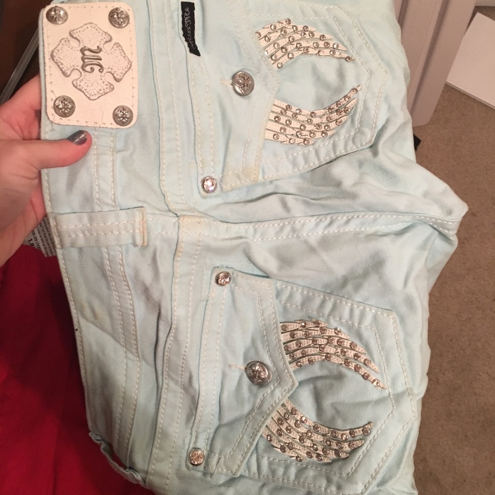 Pale blue miss me jeans